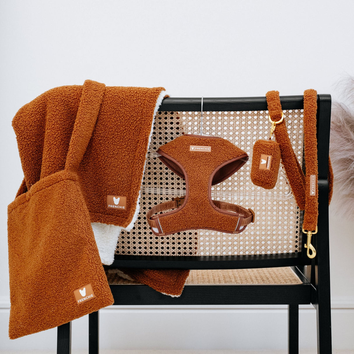 Frenchie Duo Reversible Harness - Teddy Brown from Frenchie Bulldog
