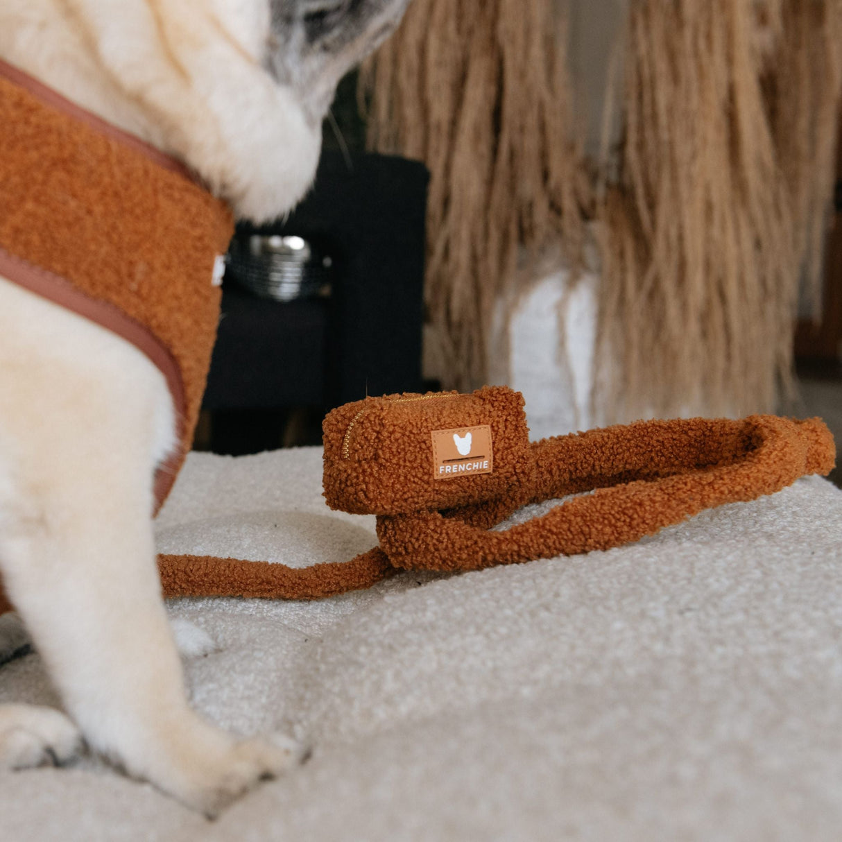 Frenchie Comfort Leash - Teddy Brown from Frenchie Bulldog