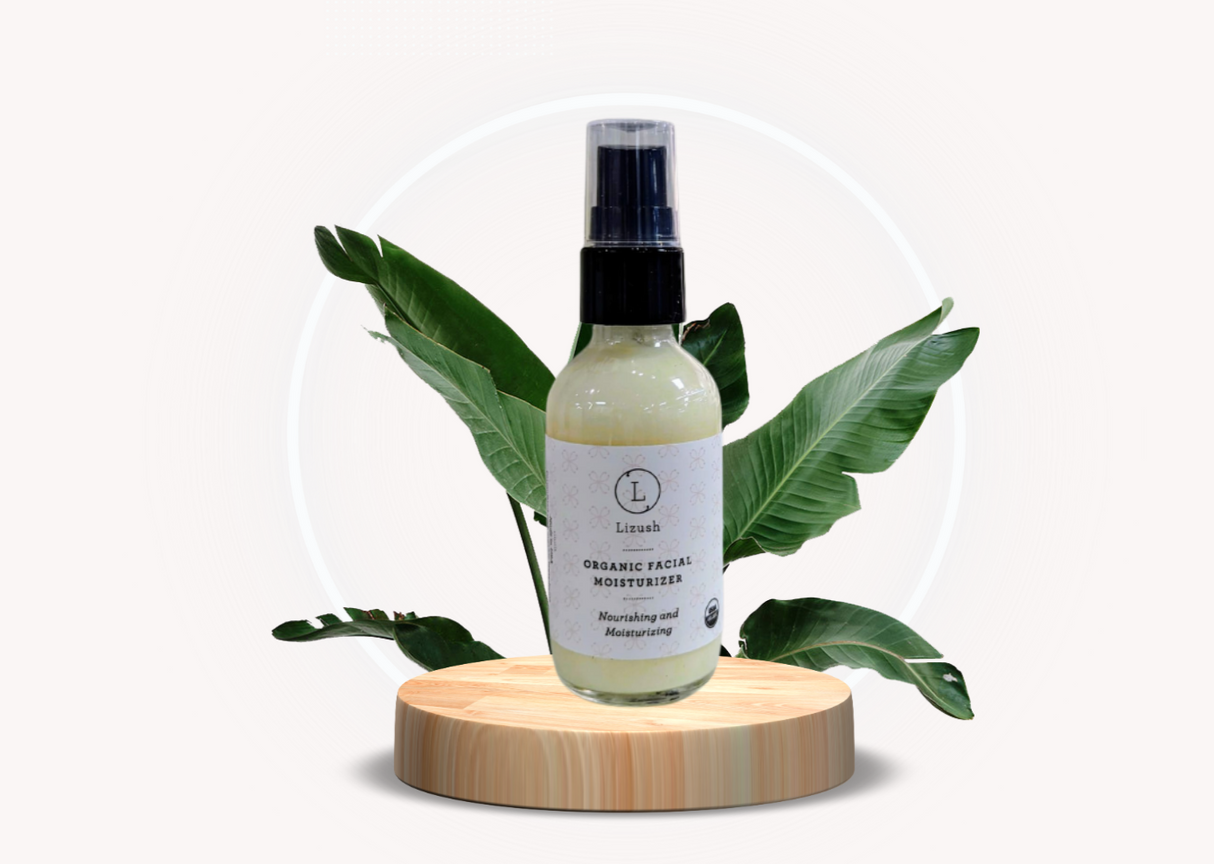 ORGANIC FACIAL MOISTURIZER Nourishing and Moisturizing from Lizush