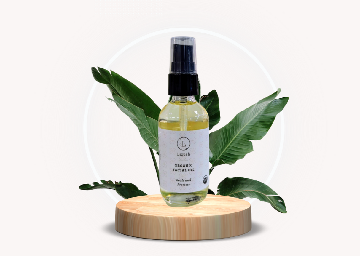 ORGANIC FACIAL OIL Seals and Protects from Lizush