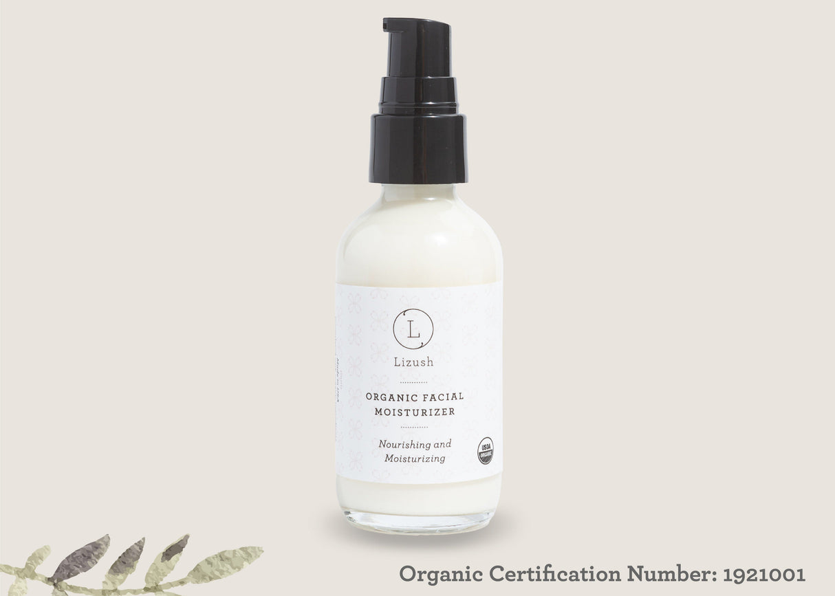 ORGANIC FACIAL MOISTURIZER Nourishing and Moisturizing from Lizush