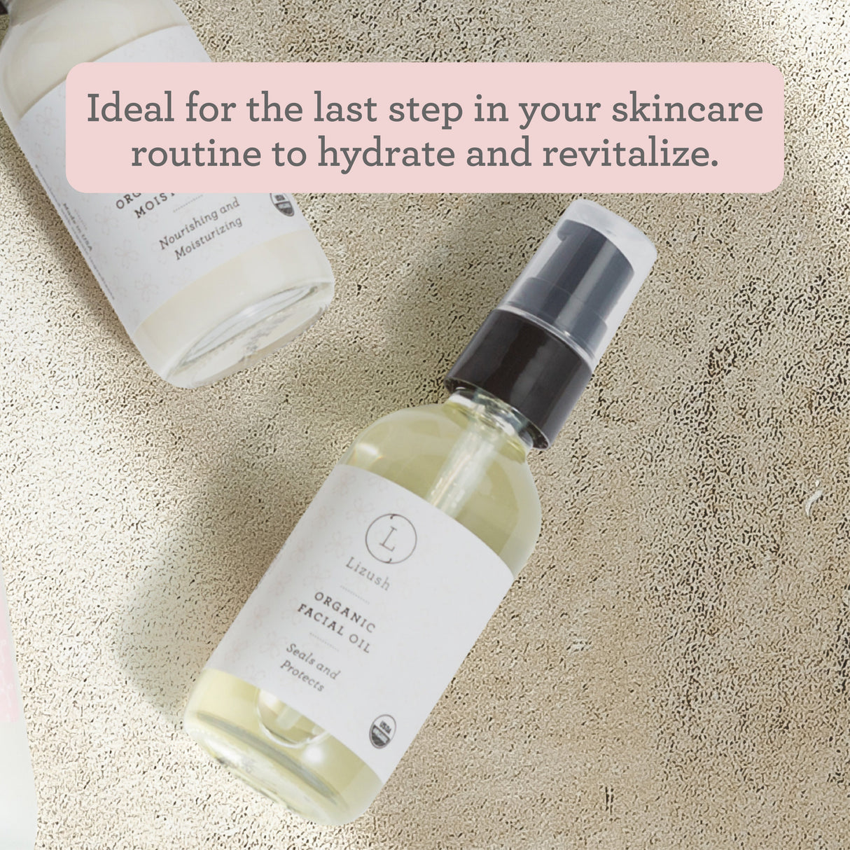 ORGANIC FACIAL OIL Seals and Protects from Lizush