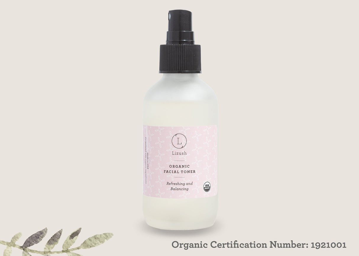 ORGANIC FACIAL TONER Refreshing and Balancing from Lizush