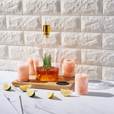 Tequila Decanter With Four Pink Himalayan Salt Shot Glasses Set, Perfect for Tequila Agave Liquor Lovers, 34 OZ Bottle, 1.6 OZ Shot Glass, Tequila, Liquor Party Decorations Cinco De Mayo (Agave) from The Wine Savant