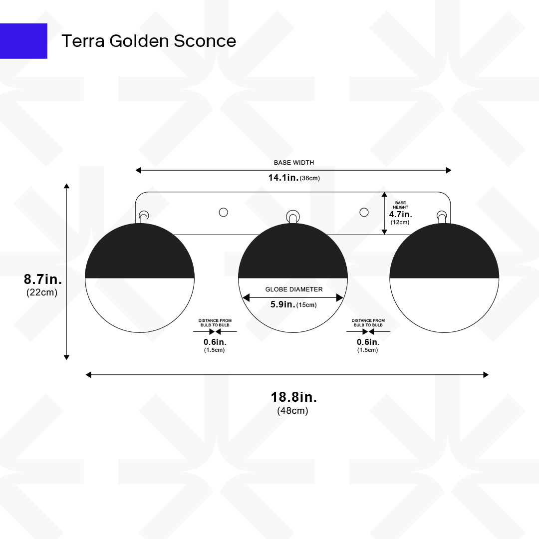 Terra Golden Sconce from Ozarké