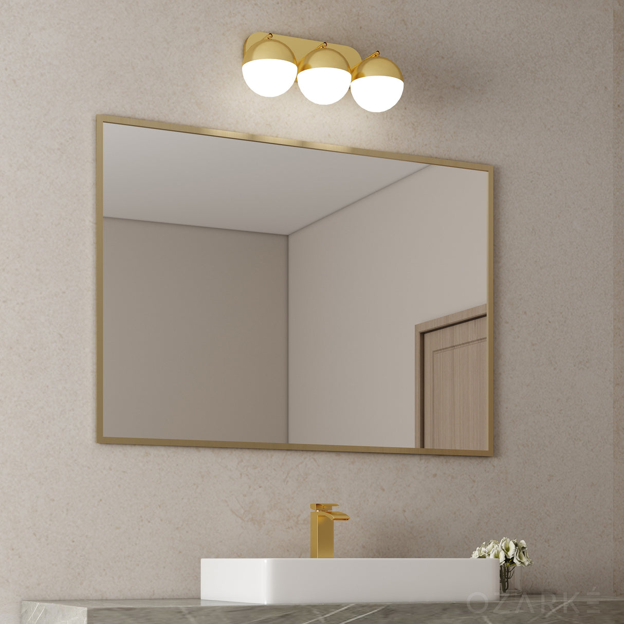 Terra Golden Sconce from Ozarké