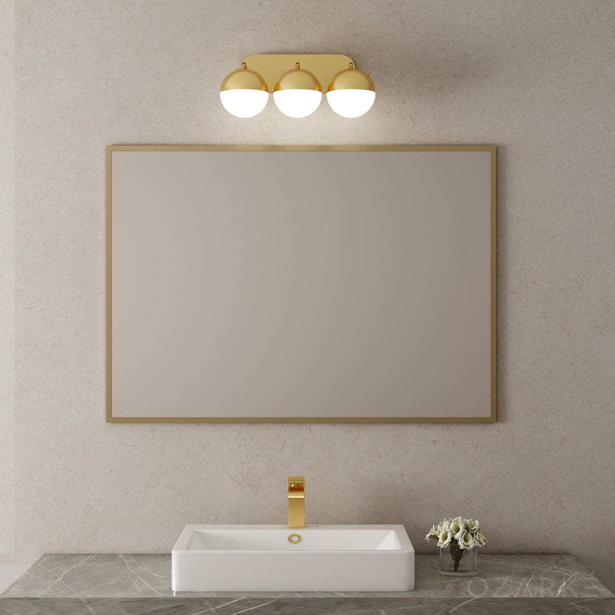 Terra Golden Sconce from Ozarké