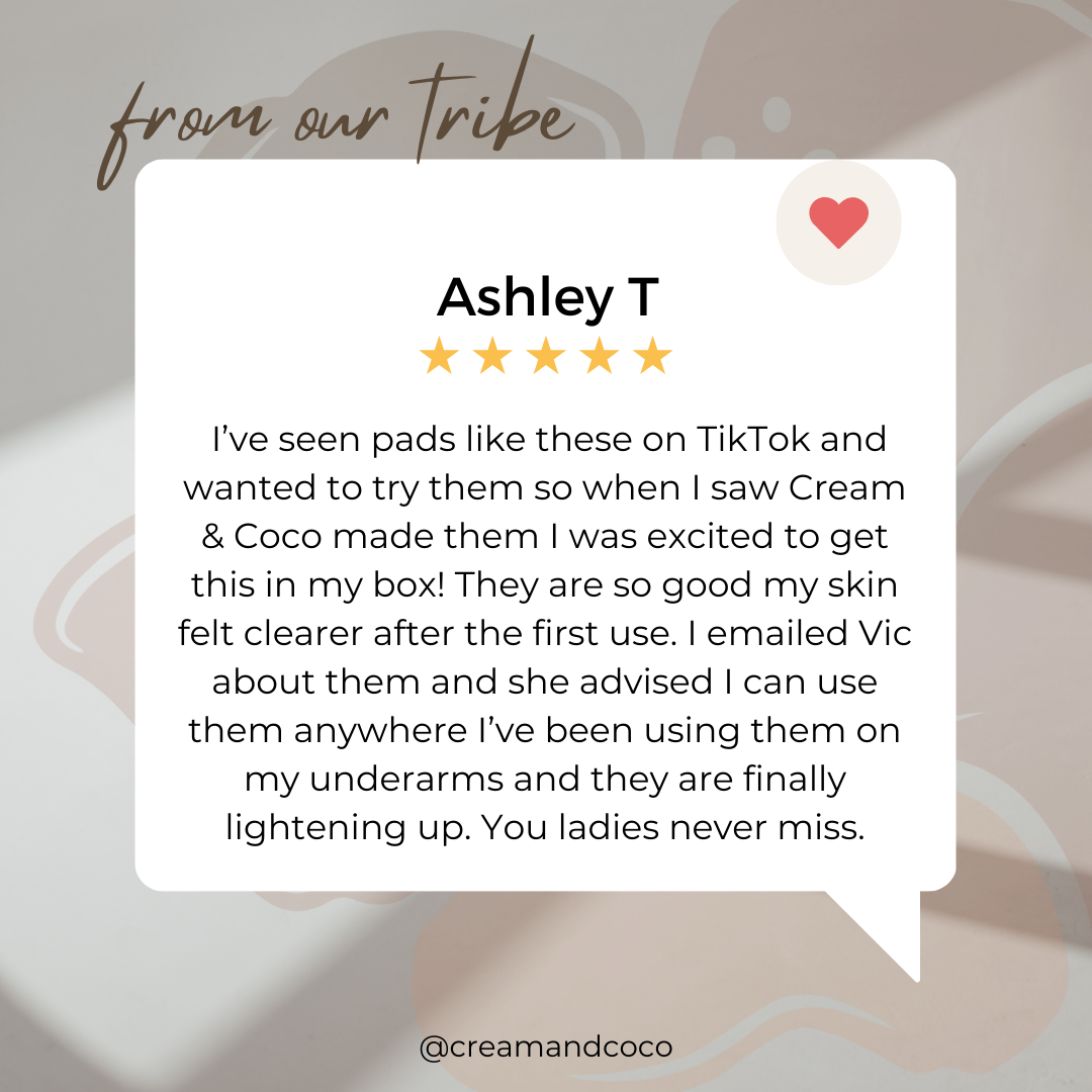 Turmeric & Kojic Acid Glowing Skin Complexion Pads from Cream & Coco Skincare
