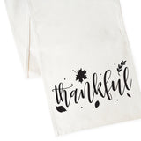Thankful Cotton Canvas Table Runner from The Cotton & Canvas Co.