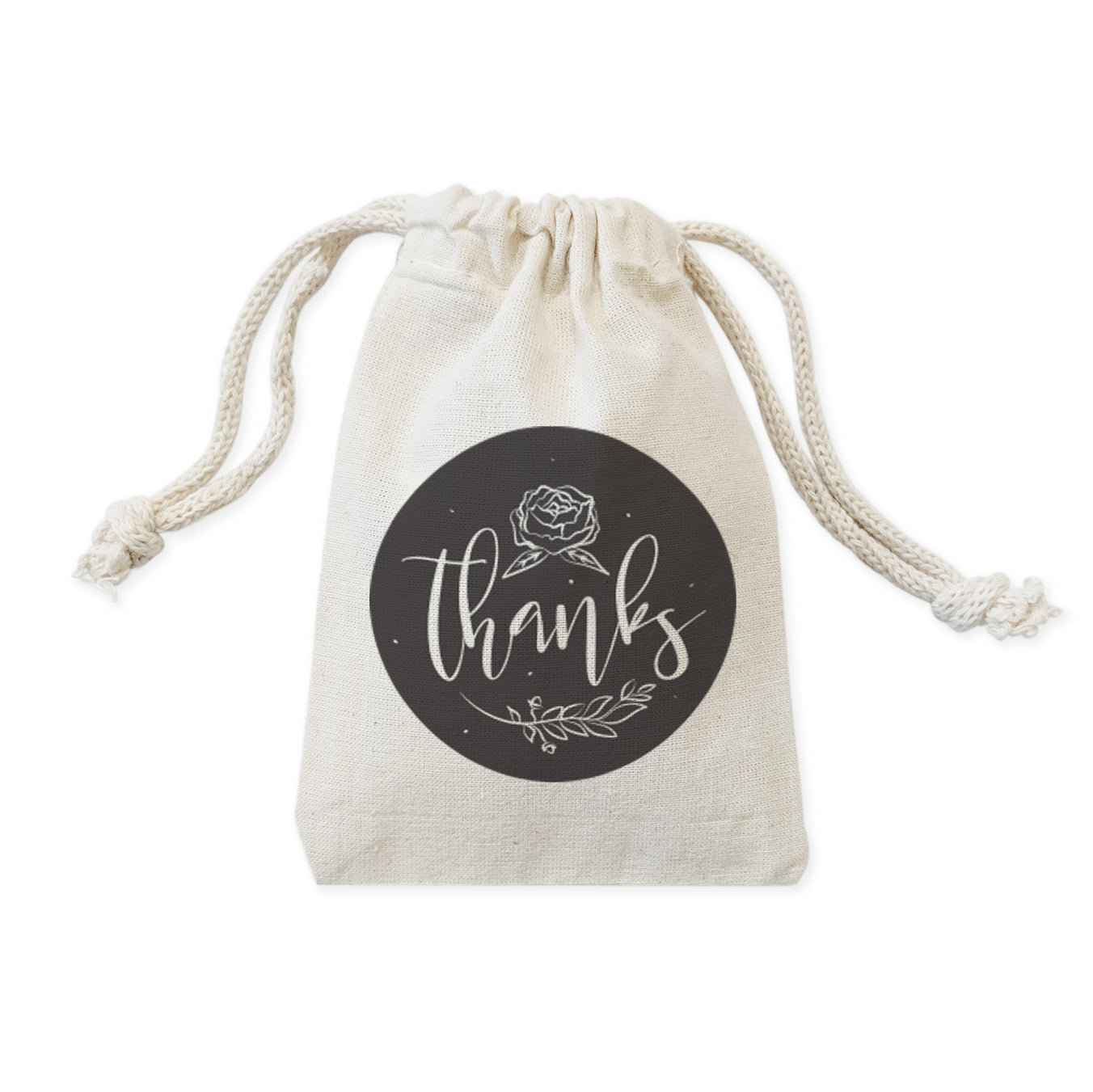 Thanks Wedding Favor Bags, 6-Pack from The Cotton & Canvas Co.