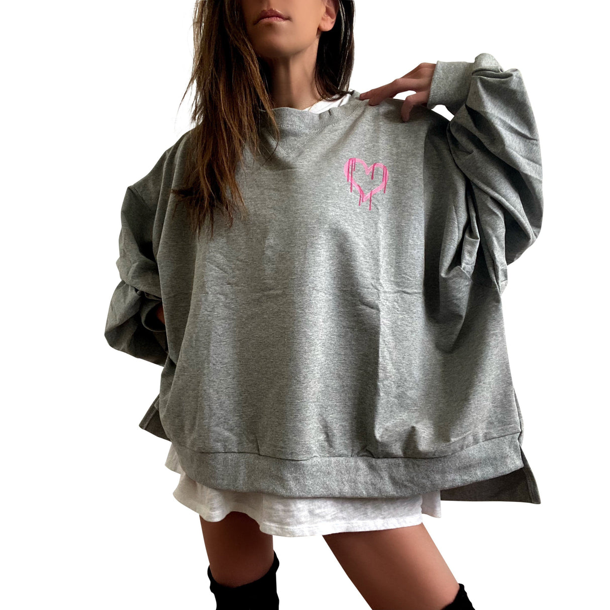 'THATS LIFE' PAINTED SWEATER from Wren + Glory