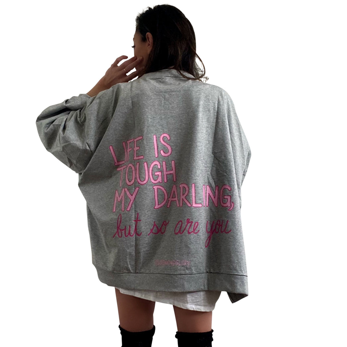 'THATS LIFE' PAINTED SWEATER from Wren + Glory