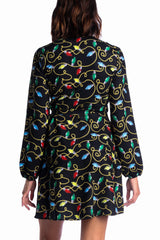 The Duchess of December | Christmas Lights Wrap Dress from Shinesty