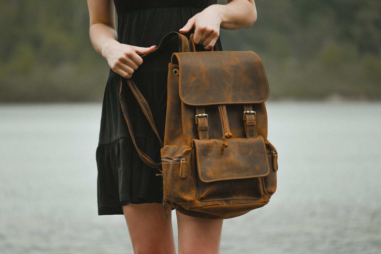 The Hagen Backpack | Vintage Leather Backpack from STEEL HORSE LEATHER