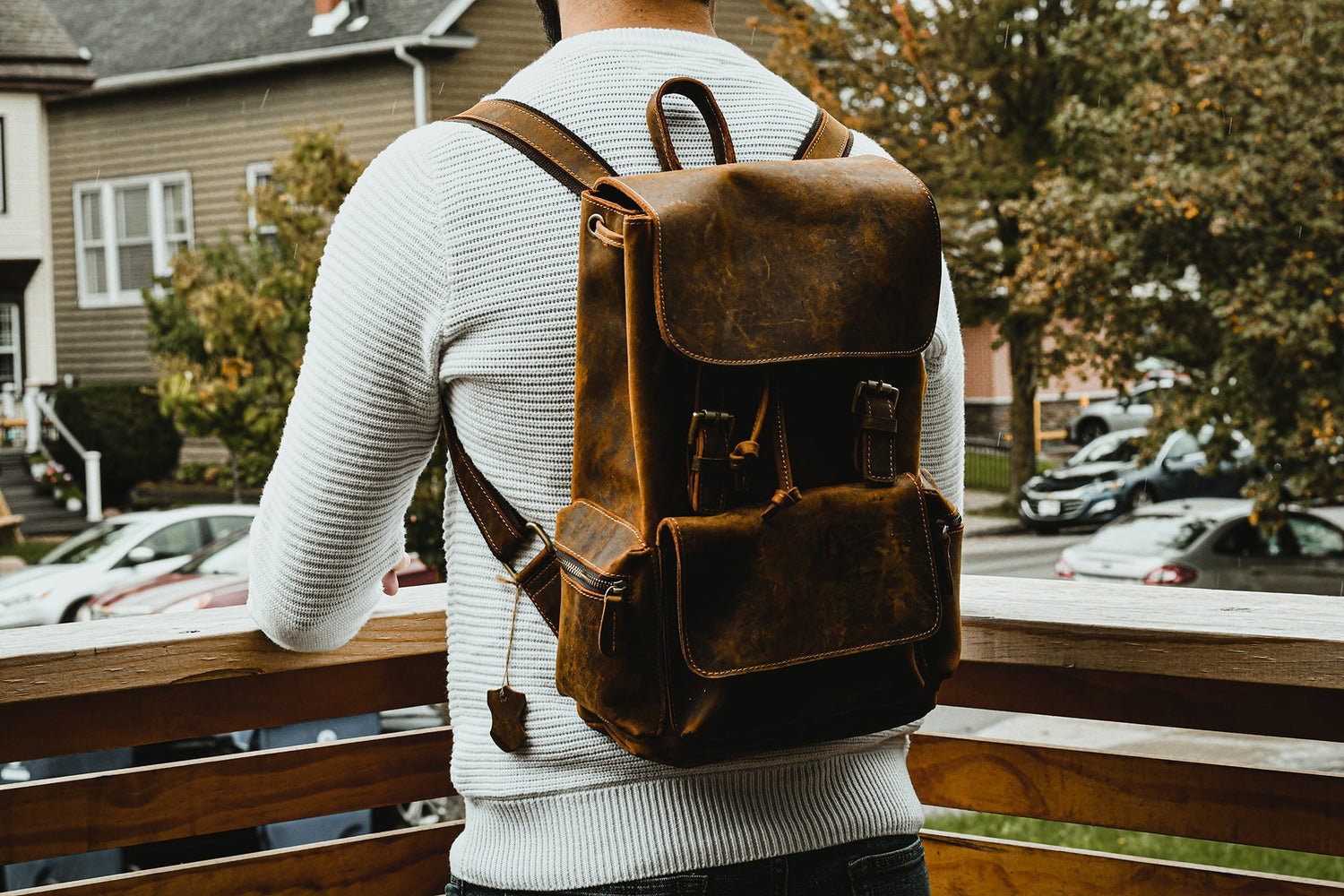 The Hagen Backpack | Vintage Leather Backpack from STEEL HORSE LEATHER