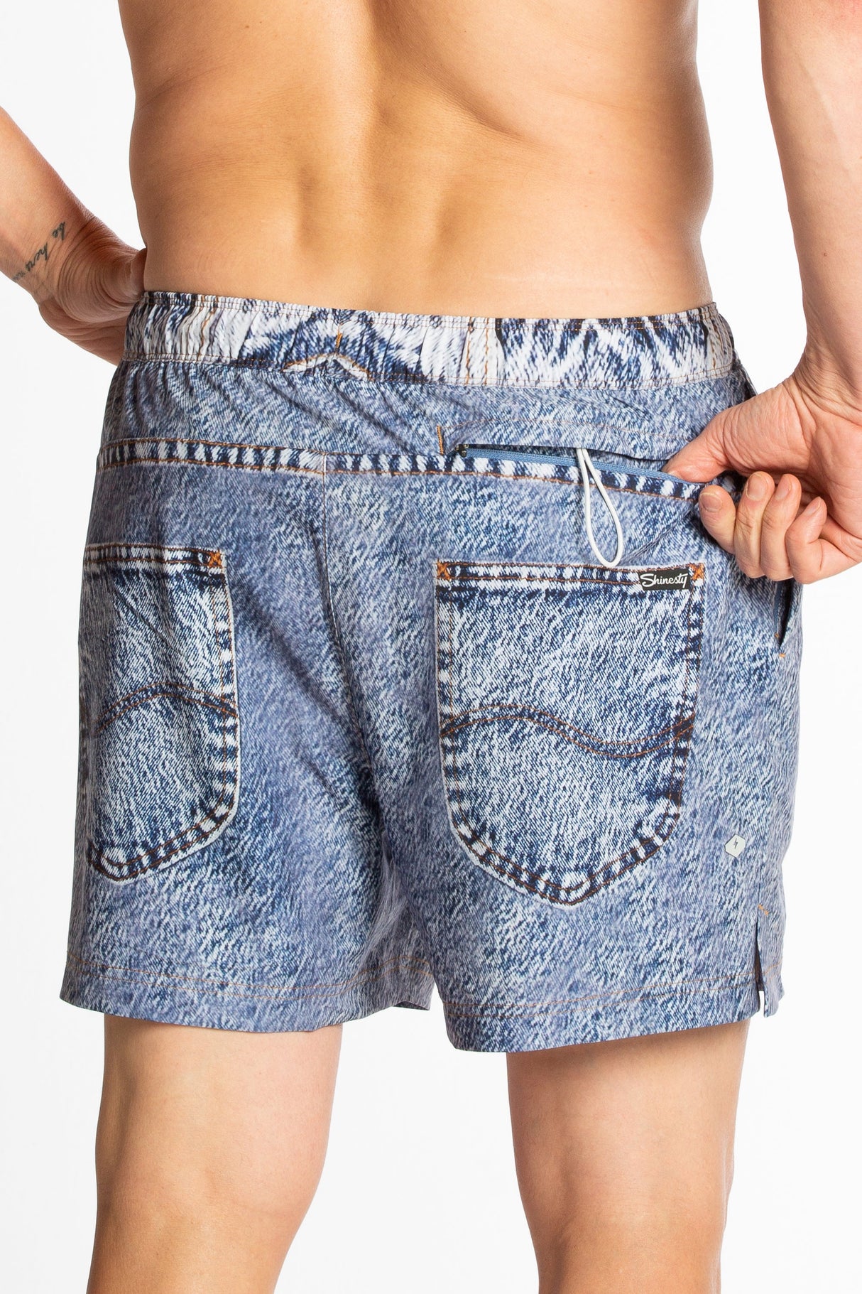The Jacksonville Jort | Denim Ball Hammock® Pouch 5" Swim Trunks from Shinesty