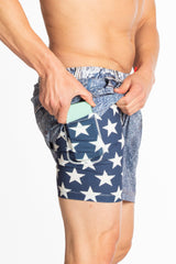 The Jacksonville Jort | Denim Ball Hammock® Pouch 5" Swim Trunks from Shinesty