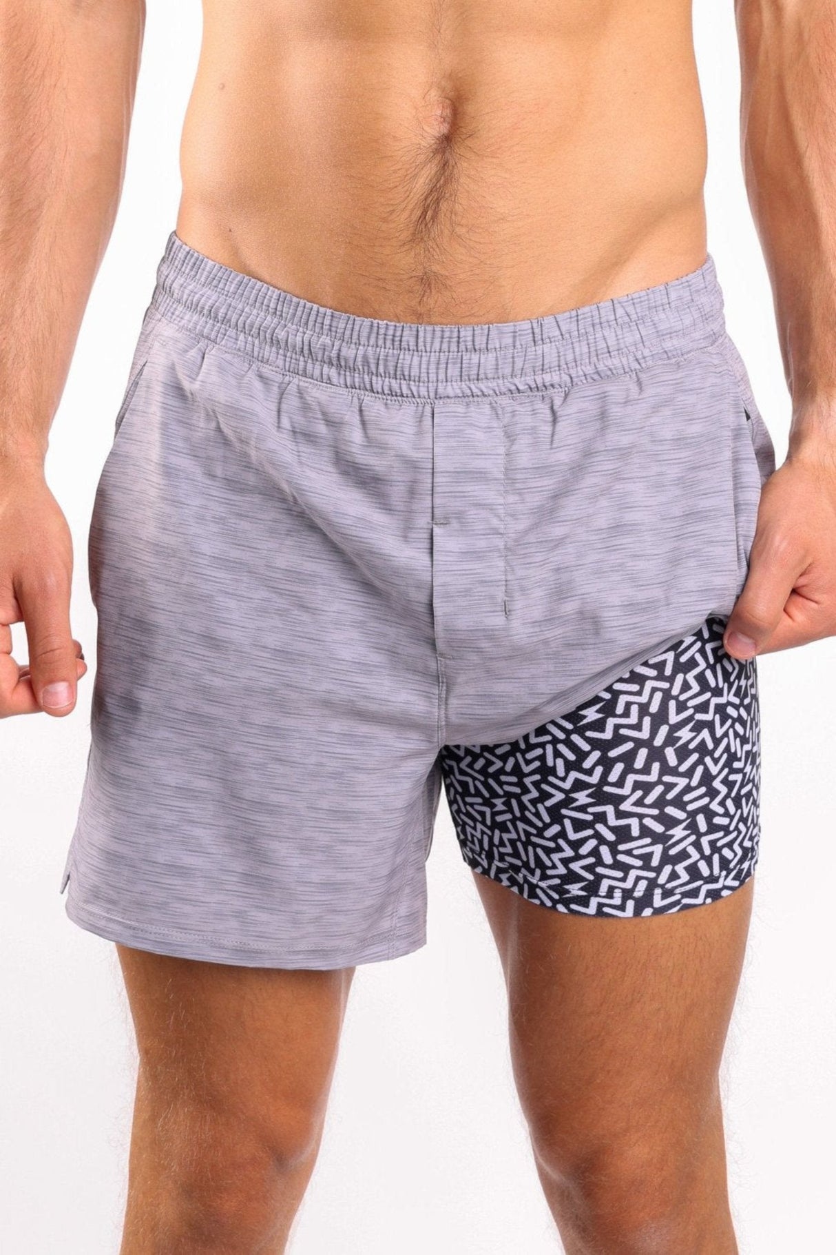 The Junk Trunks | Grey Ball Hammock® 5 Inch Athletic Shorts from Shinesty