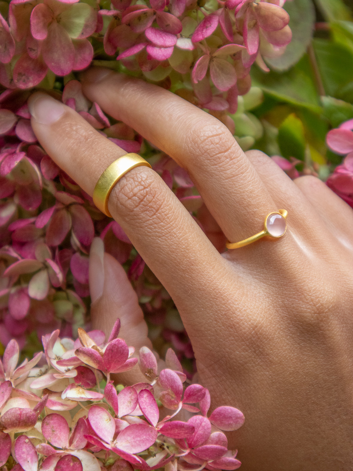 Mini Pebble Ring - Gold from Ash & Rose