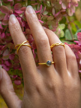 Mini Pebble Ring - Gold from Ash & Rose