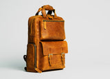 The MANN Bag | Large Capacity Leather Camera Backpack from STEEL HORSE LEATHER