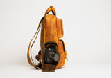 The MANN Bag | Large Capacity Leather Camera Backpack from STEEL HORSE LEATHER