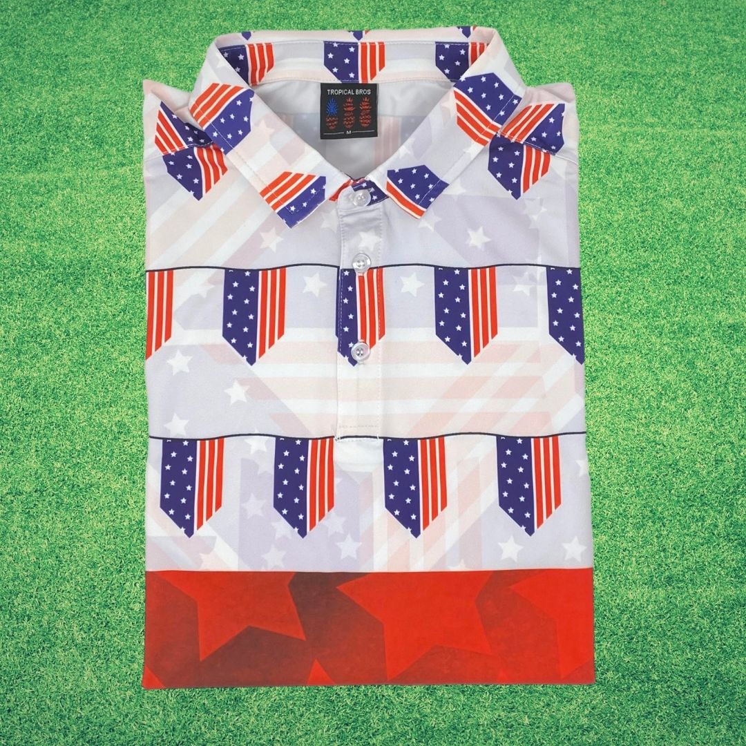 The Patriot USA Everyday Polo from Tropical Bros
