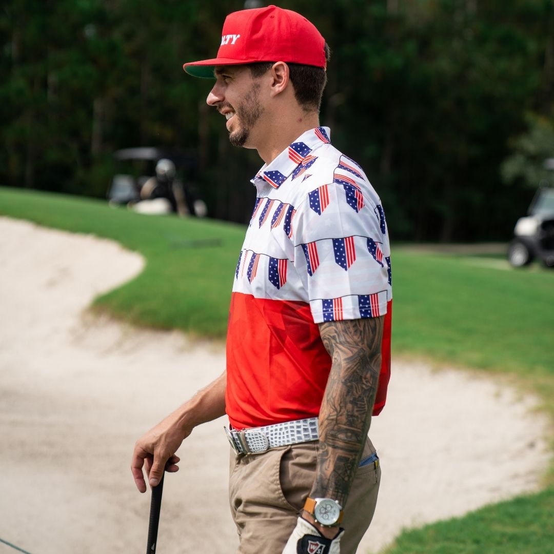 The Patriot USA Everyday Polo from Tropical Bros