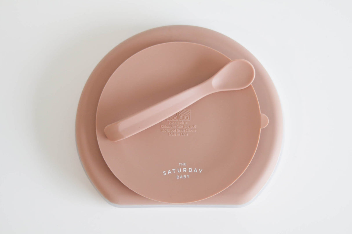 Coral Plate Set From The Saturday Baby