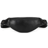 The Walcott Leather Waist Bag | Black Leather Fanny Pack from STEEL HORSE LEATHER