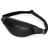 The Walcott Leather Waist Bag | Black Leather Fanny Pack from STEEL HORSE LEATHER