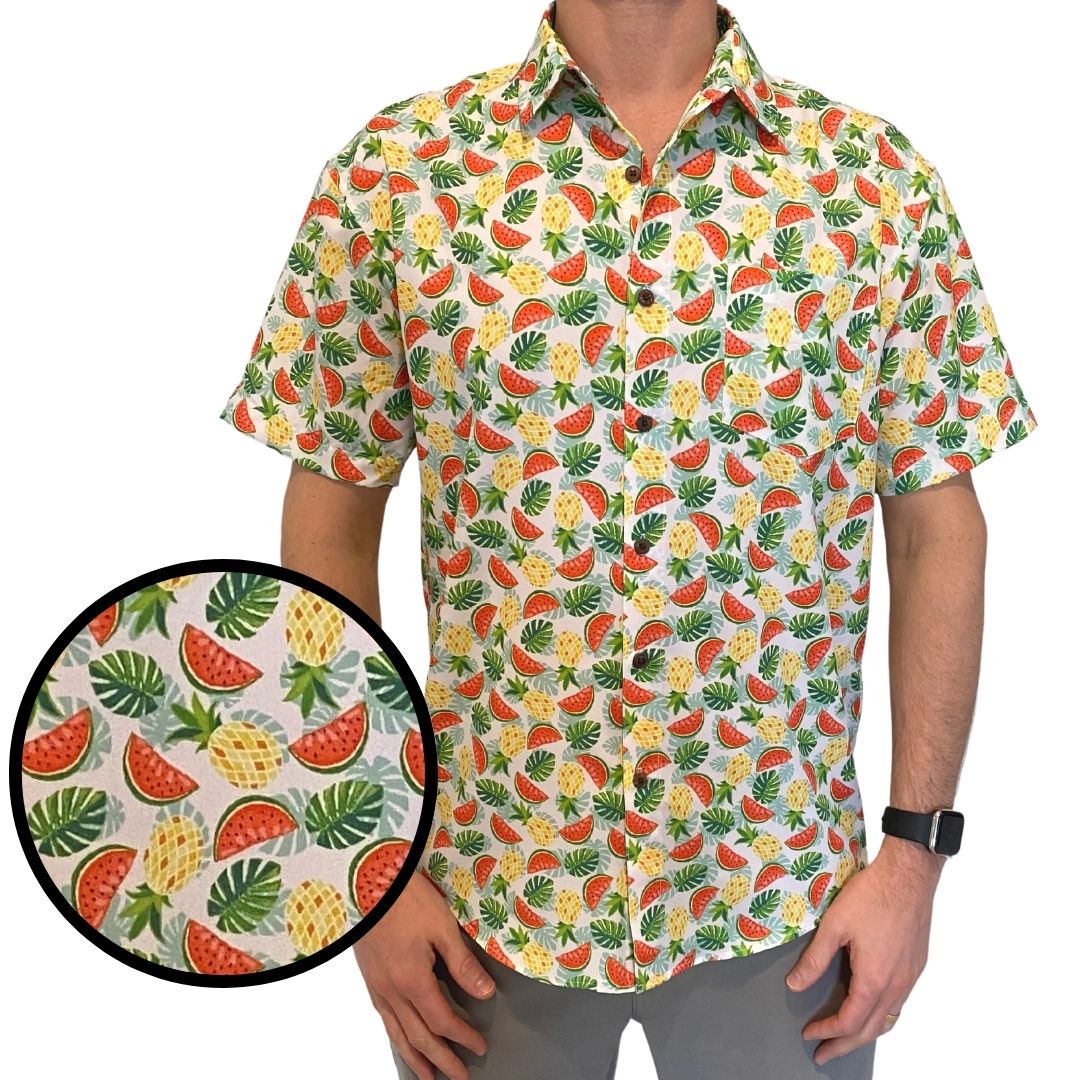 Super Stretch - "Waist" Management Hawaiian Shirt from Tropical Bros