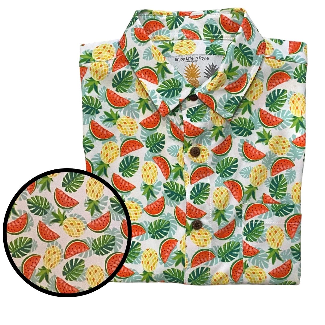 Super Stretch - "Waist" Management Hawaiian Shirt from Tropical Bros
