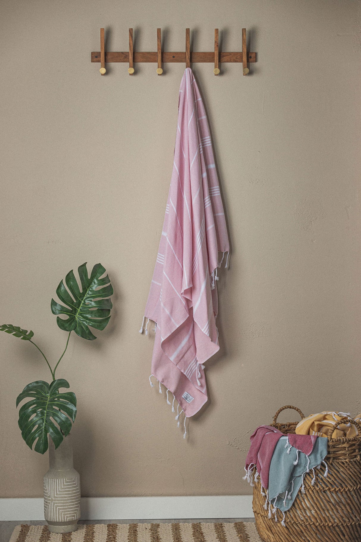 Perfect Classic Towel Collection – 40”x70” Lightweight Organic Turkish Cotton Towels from The Bali Market