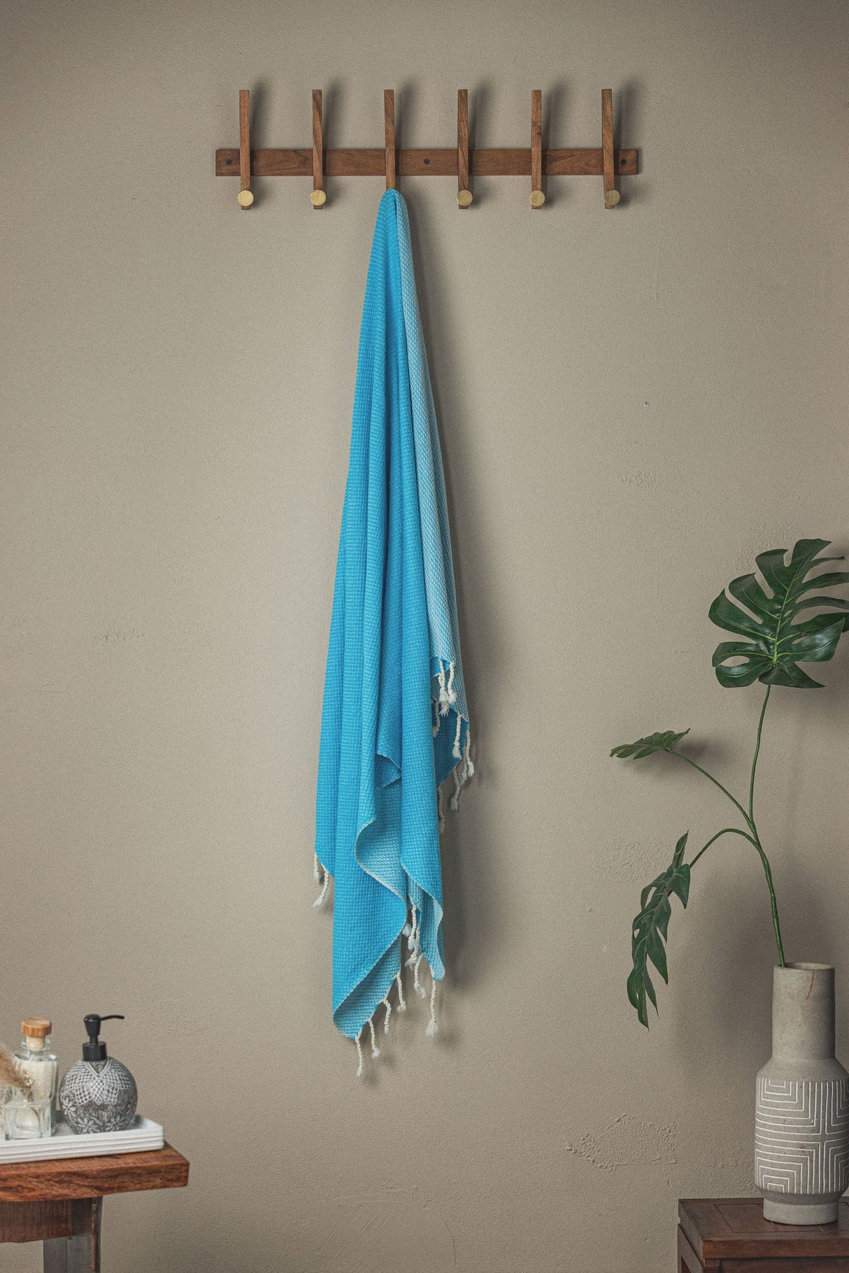 Waffle Weave Turkish Bath Towel – 40”x70” Organic Cotton, Soft & Absorbent from The Bali Market