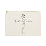 The Future is Female Cotton Canvas Cosmetic Bag from The Cotton & Canvas Co.