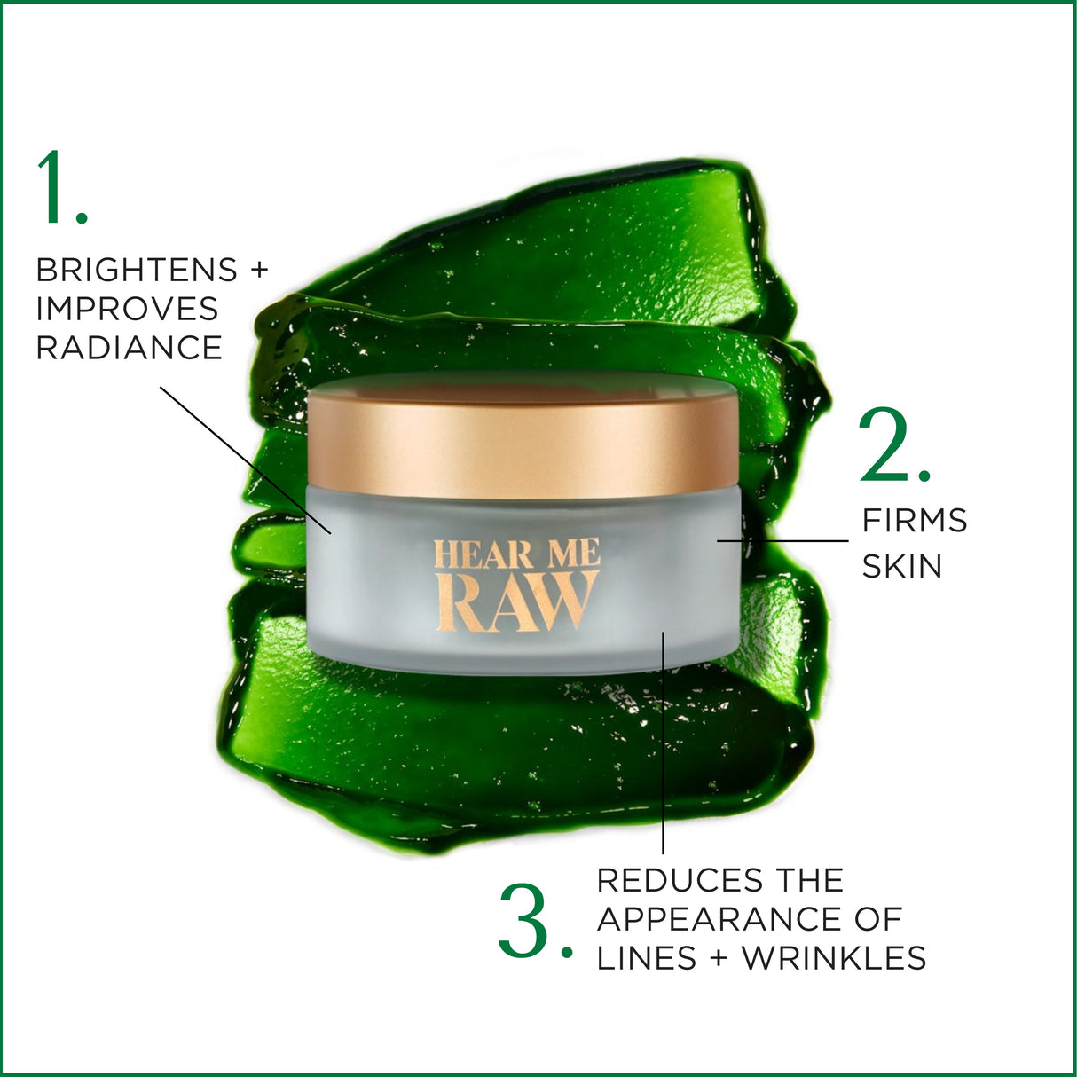 THE BRIGHTENER radiant brightening face mask From Hear me Raw