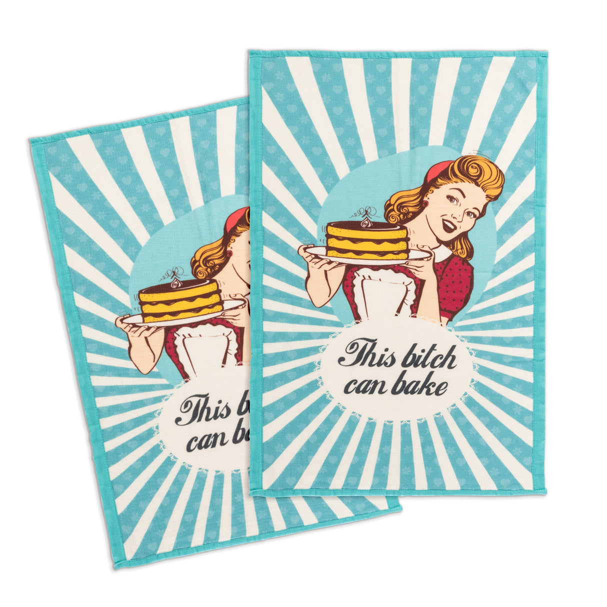This B**** Can Bake Kitchen Towel Set From Zapps Clothing