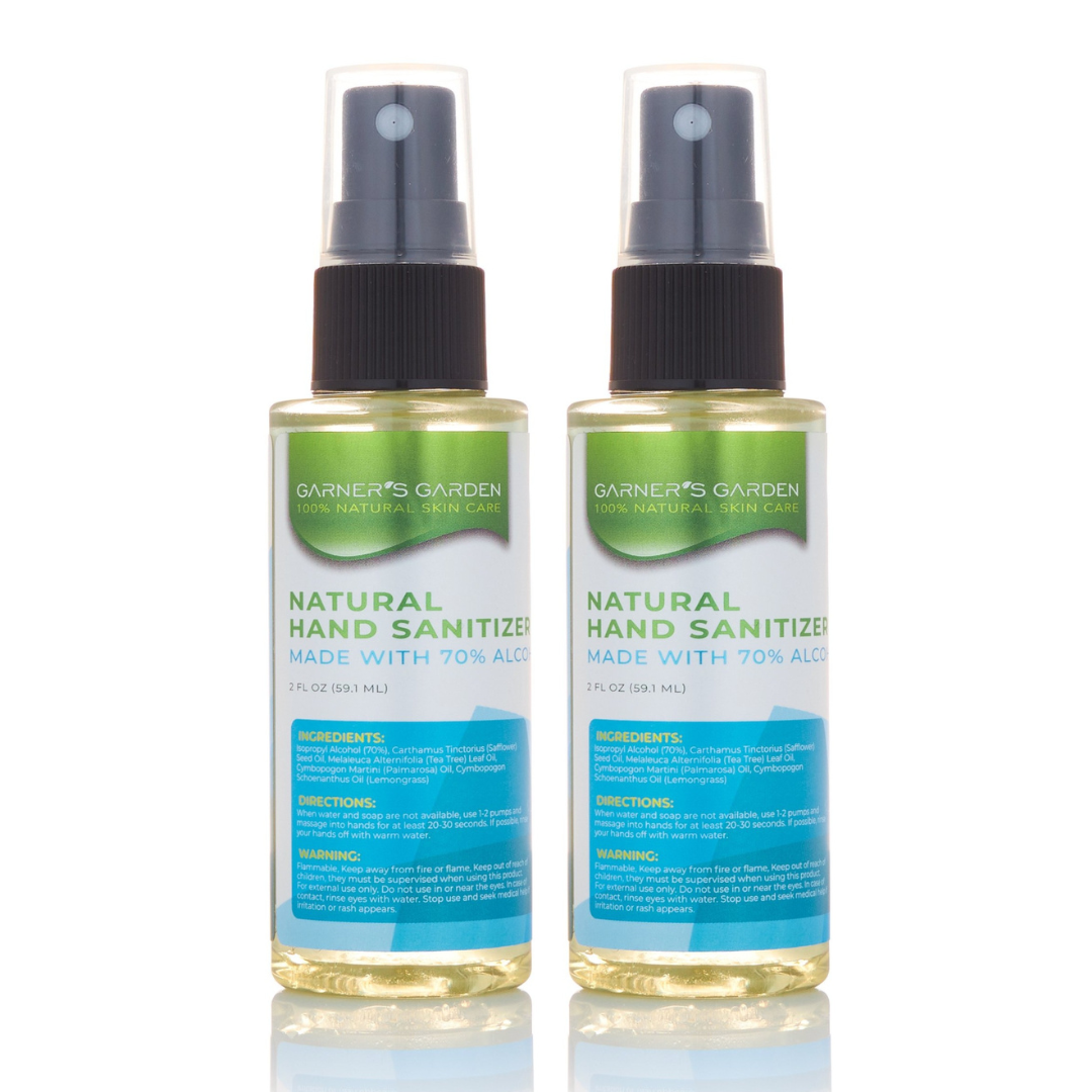 Natural Alcohol Hand Sanitizer - 2 oz from Garner's Garden