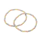 2PCS - Stainless Steel Ball Stretch Multi Layered Bracelets from Madeline Love