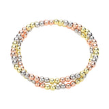 2PCS - Stainless Steel Ball Stretch Multi Layered Bracelets from Madeline Love