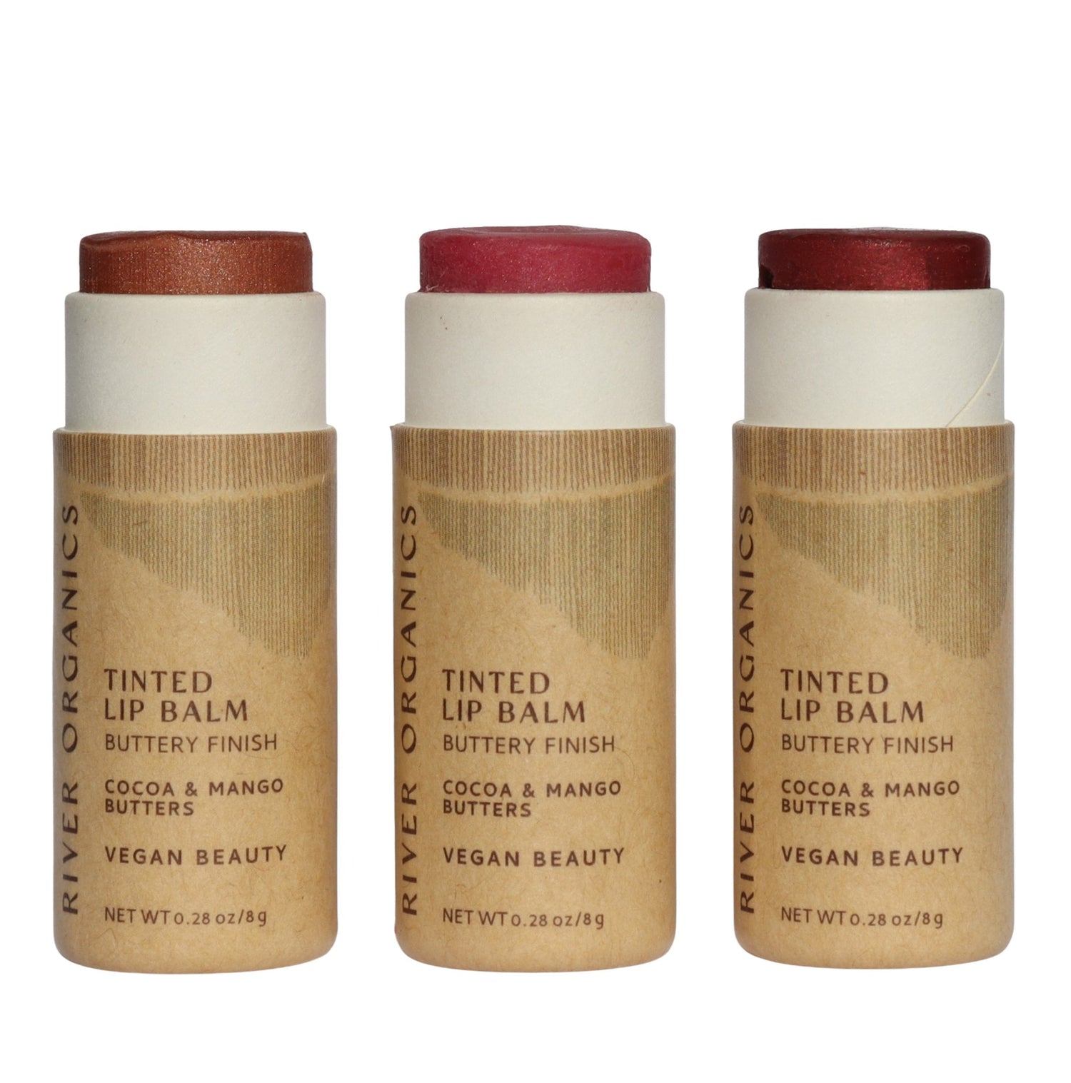 Tinted Vegan Lip Balms from River Organics
