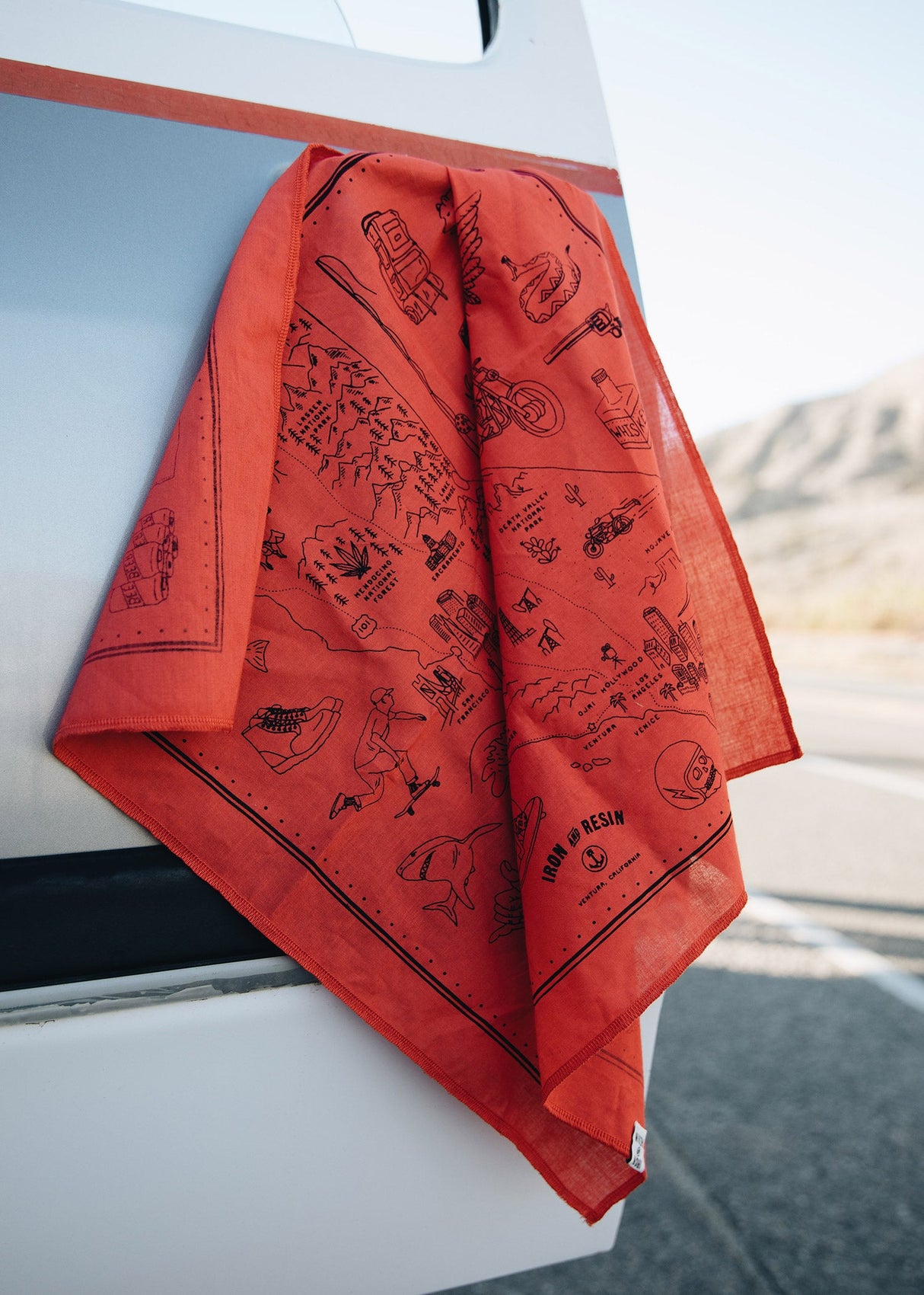 Golden State Bandana from Iron & Resin
