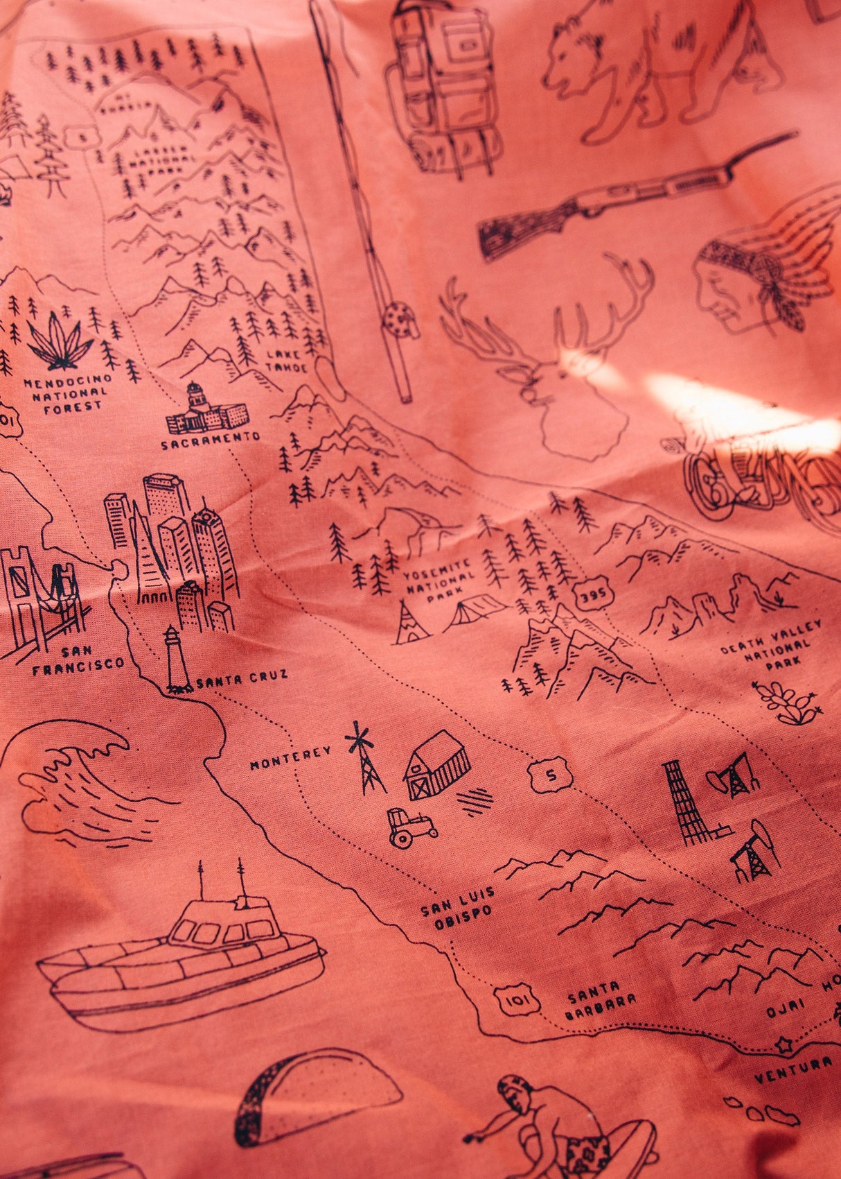 Golden State Bandana from Iron & Resin