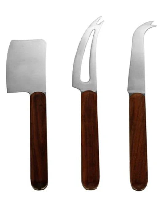 Three-Piece Cheese Knife Set | Timber Handle | from Swissmar INC