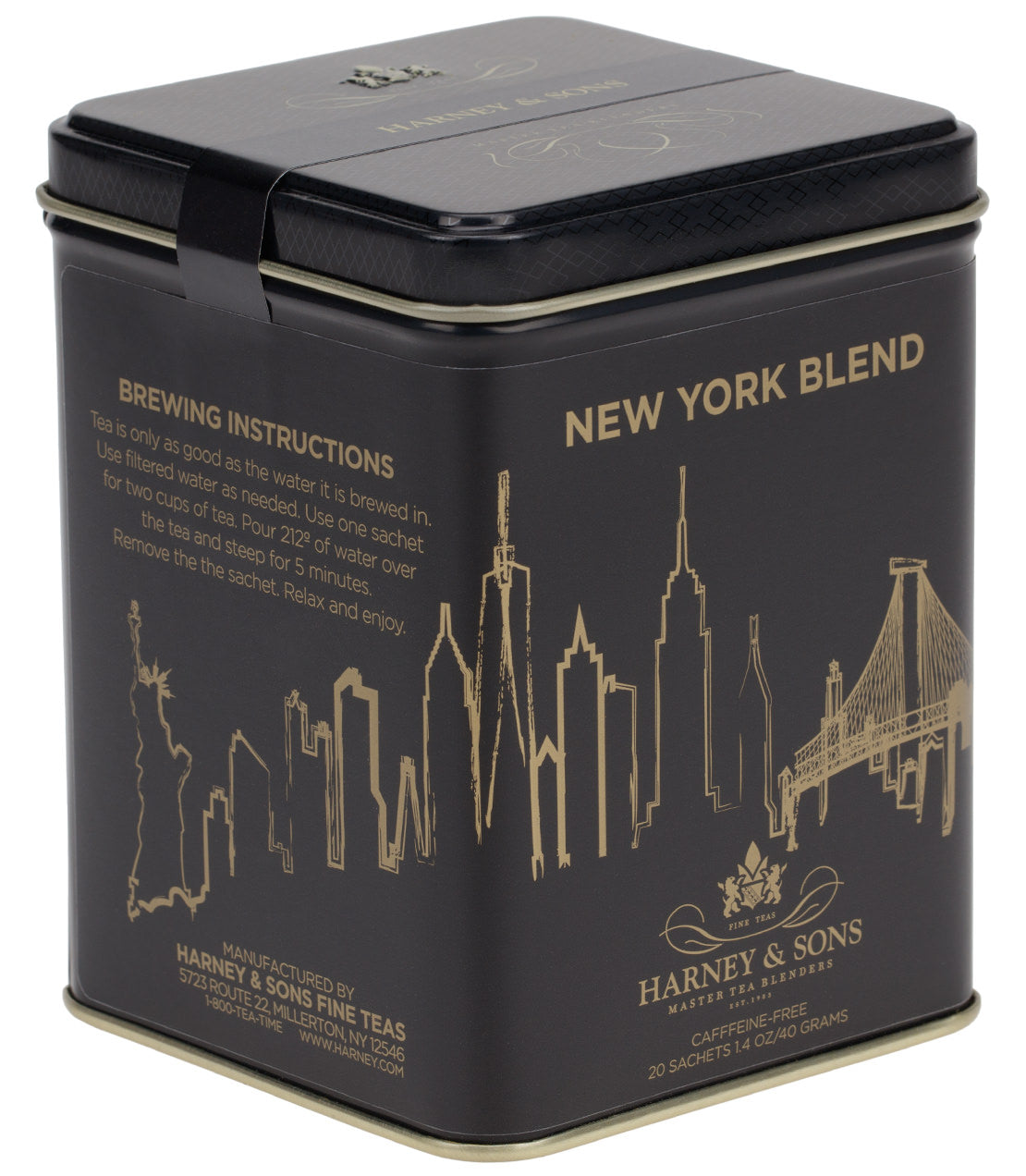 New York Blend, Tin of 20 Sachets from Harney & Sons Fine Teas