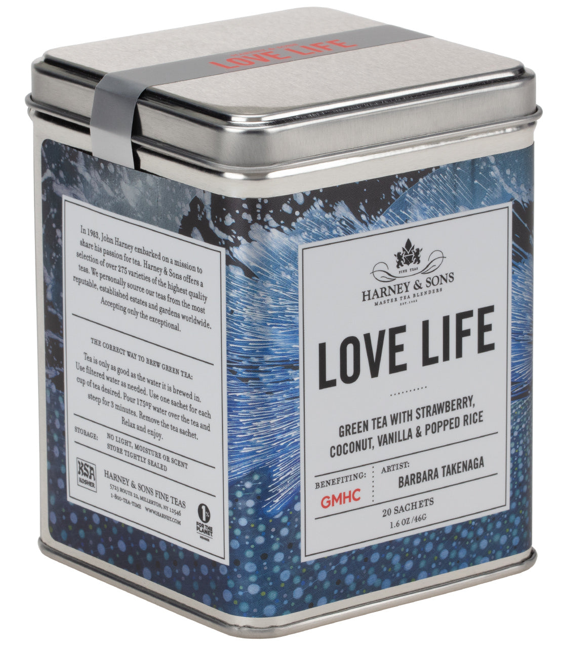Love Life, Tin of 20 Sachets from Harney & Sons Fine Teas