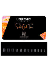Soft Gel Tips: Coffin - Short (600 pcs) From UberChic Beauty