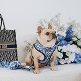 Frenchie Duo Reversible Harness - Toile- Blue from Frenchie Bulldog