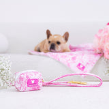 Frenchie Poo Bag Holder - Toile- Pink from Frenchie Bulldog
